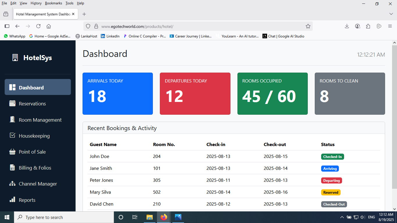 Hotel Management System