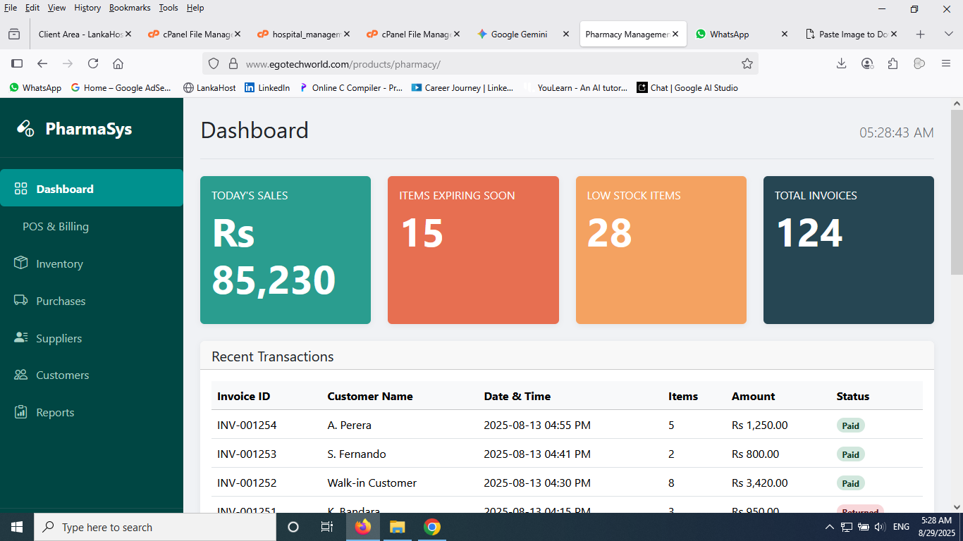 Pharmacy Management System